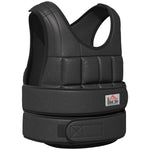 Weighted Vest, 30 kg Adjustable Strength Training, Black Oxford Metal