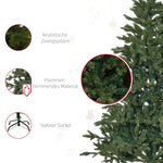 Artificial Christmas Tree 1.8m Fir Tree - Green PVC PE