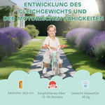 Toddler Balance Bike with 3 Silent Wheels for 12-36 Months Boys and Girls, Green