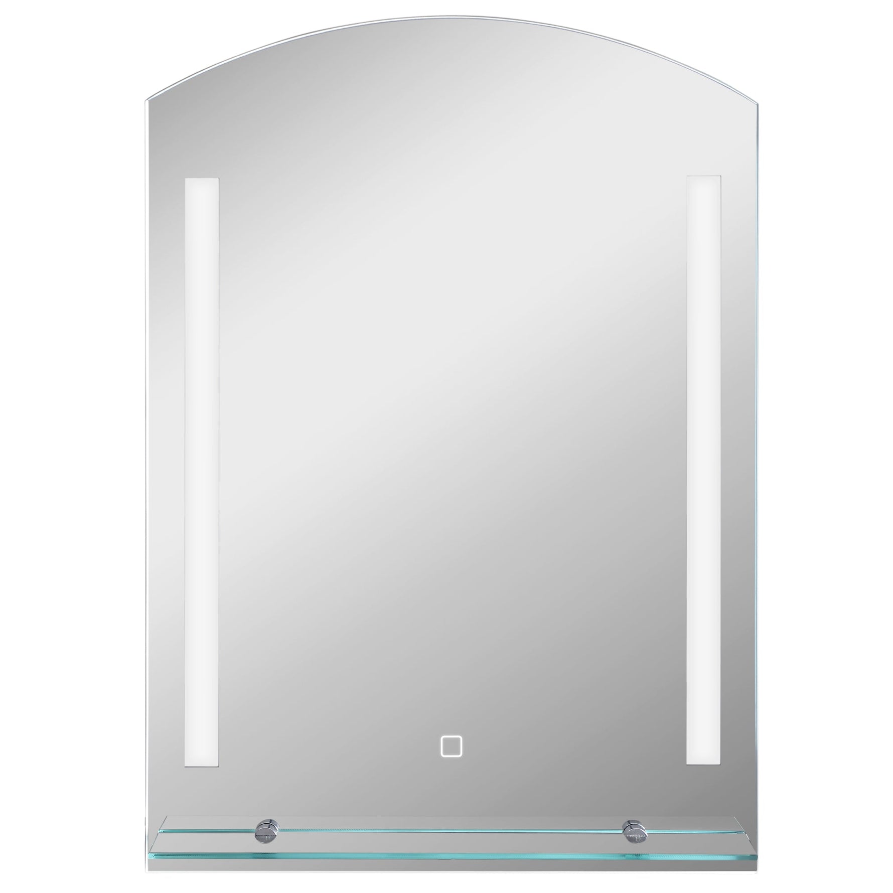 Kleankin Bathroom Mirror, LED, Touch Switch, Aluminum