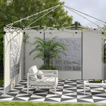 Pavilion Side Panels, Set of 2, Window & Door, Oxford, White