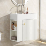 Bathroom Furniture Washbasin with Vanity Unit 55cm, Hanging White