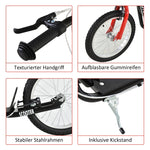 Scooter pneumatic tires handbrake city scooter black