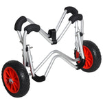 Kayak Cart Foldable, PU Tires, 75 kg, Aluminum
