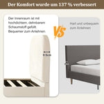 Upholstered Bed Single/Children's 90x200cm Hydraulic Storage with Padded Headboard, Velvet Beige