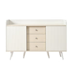 Sideboard, Three Drawers Storage, Wood-Colored