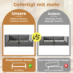 Upholstered Sofa Bed, 90x190 cm Single with USB & Type-C Charging, Gray Velvet