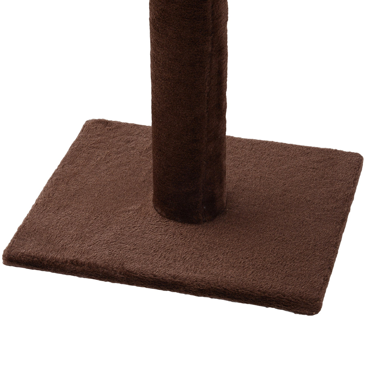 PawHut Cat Tree, Ceiling Height Adjustable, Sturdy with Sisal Posts, Brown