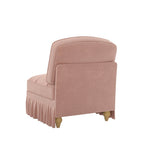 Windsor Armless Sofa with 1 Cushion, Chenille - Pink
