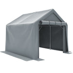 Garage Tent 244x241x217cm, Waterproof Tool & Bicycle Shed, Gray