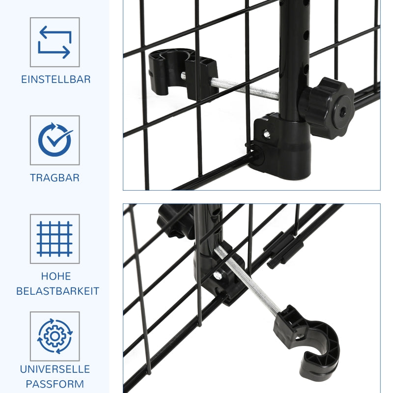 Dog Guard Car Safety Gate, Adjustable Width, Metal