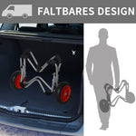Kayak Cart Foldable, PU Tires, 75 kg, Aluminum