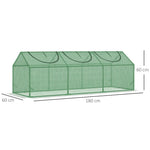 Greenhouse Window PE 180x60x60cm Tomato Cold Frame, Green