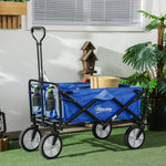 Handcart, Foldable 360° Garden Beach Transport Cart, Steel Frame Oxford