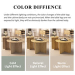 Modern Nesting Tables - 2-Piece Round Coffee Tables, Space-Saving Scandinavian Design, MDF/PB Construction
