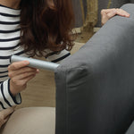 Folding Recliner Chair, Bed Function, Adjustable Backrest, Velvet, Dark Grey