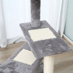 Climbing Tree Cat Tree, 5 Layers, Beige Grey