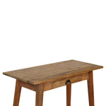 Solid Wood Mini Writing Desk, 1 Drawer, Brown