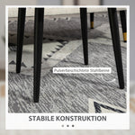 Footstool Square, Living Room & Bedroom, Dark Grey Cashmere Effect