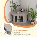 Square Dog Cage, Cushion Latch, Walnut