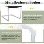 Dining Chair Set of 2, High Backrest and Padded Seat with Metal Frame, Black Diamond Pattern