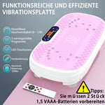 Vibration Plate Trainer Whole Body Fitness Resistance Bands Speed Control