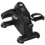 Mini Bike Pedal Trainer Exercise Bike with LCD Display, Cast Iron, Black
