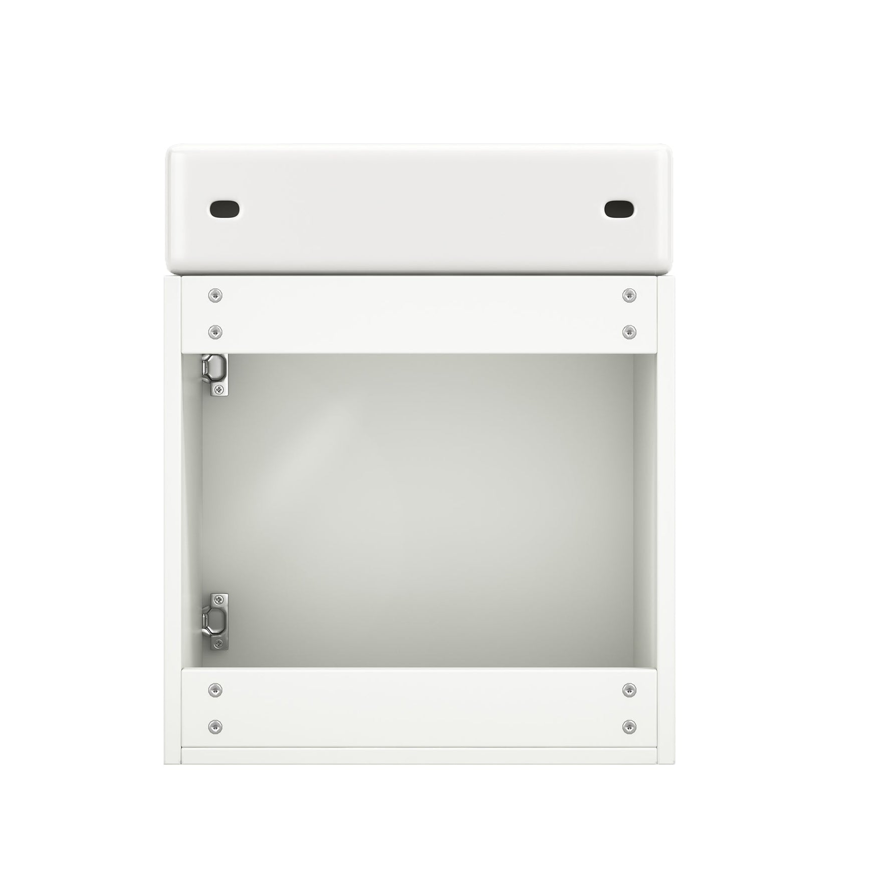 Bathroom Furniture Washbasin with 46cm Vanity Unit, Hanging, Small Guest Bathroom