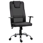 Ergonomic Office Chair, Height Adjustable Rocking Armrests 120 kg, Black