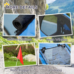 Dog Trailer, Folding Bicycle, Water-Resistant, Blue