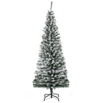 Artificial Pencil Christmas Tree 180cm, 492 Tips - Snow