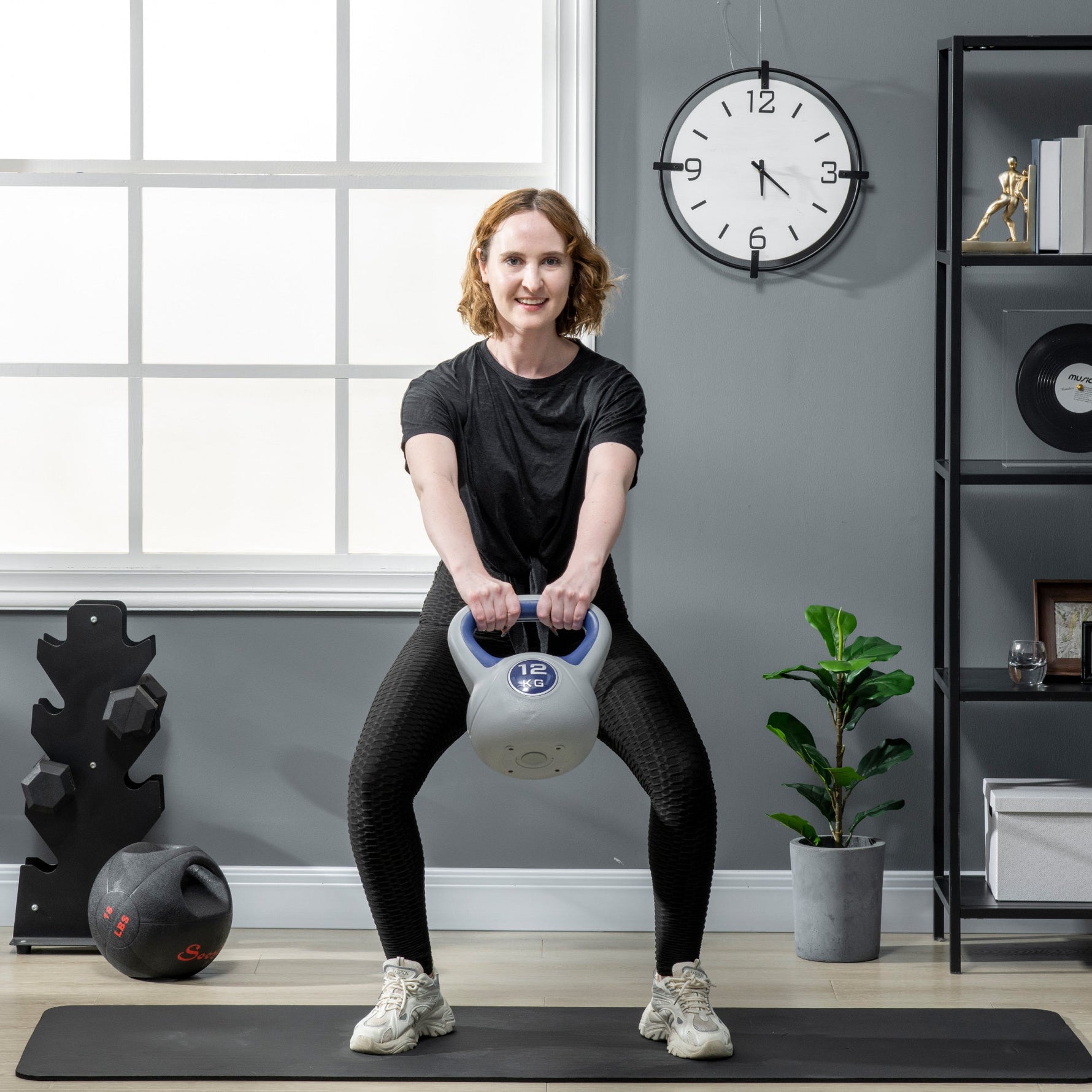 Kettlebell 12 KG, Strength Training & Fitness, Blue