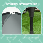 Outdoor Dog Bed, Raised Breathable Taffeta, Grey