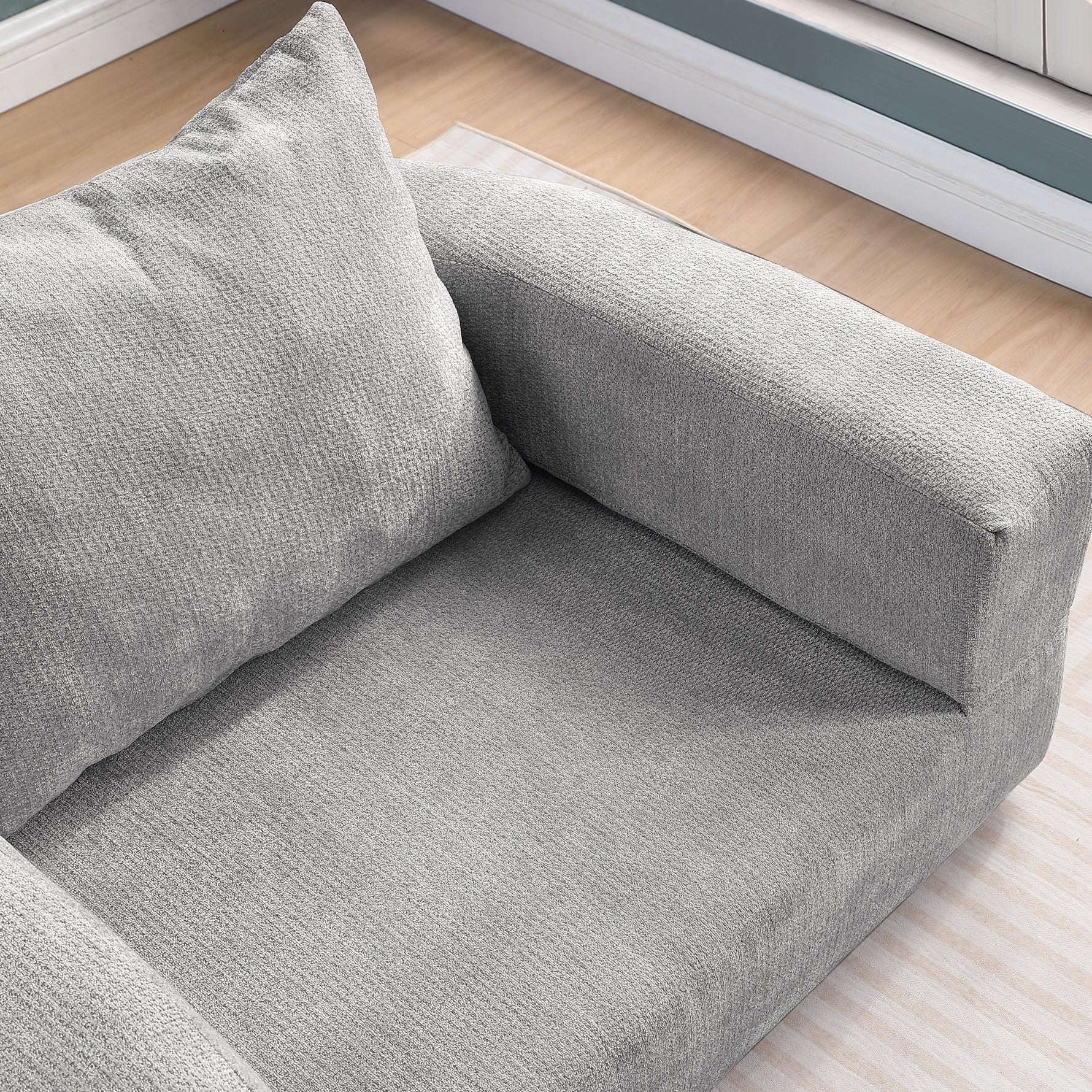 Compressed Sofa Bed Futon, Versatile Foldable Sleeper Chair & Mattress for Guest/Office, Fabric