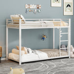 Bunk Bed 90x200cm Classic Iron Frame - White