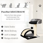 Cat Tree, Play Balls & Sisal Rope Scratching Posts, Black