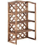 Flower Stand 3-Tier, Indoor & Outdoor, Fir Wood