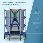 Children's Trampoline, Ø140 cm, 50 kg, Blue