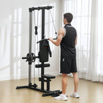 Home Gym Rowing Machine, Home Fitness Equipment, Steel, Synthetic Leather, Black