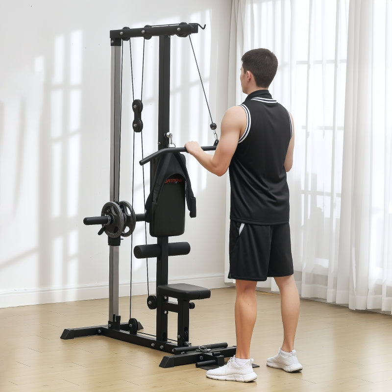 Home Gym Rowing Machine, Home Fitness Equipment, Steel, Synthetic Leather, Black