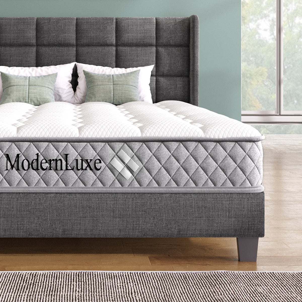 Orthopedic cold foam mattress 120x200 cm 7-zone pocket spring core H3 medium firm OEKO-TEX certified 20 cm height 4 handles vacuum packed