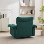 360° Swivel Armchair, Oversized with Support Cushion, Chenille