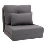 Floor Chair Folding Bed Sofa Adjustable Linen