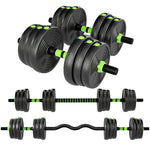 Adjustable Dumbbell Set 25 kg, Barbell Weight Training Set, Steel/Iron