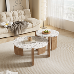 Modern Modular Coffee Table Set of 2 for Living Room, Sofa Side, Balcony