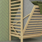Bamboo Bathroom Shelf, 3 Open Shelves, Extendable Basket, Natural