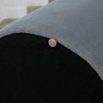 2-in-1 Ottoman with Storage, Removable Lid, Ø44cm x 47.5cm, Gray Velvet