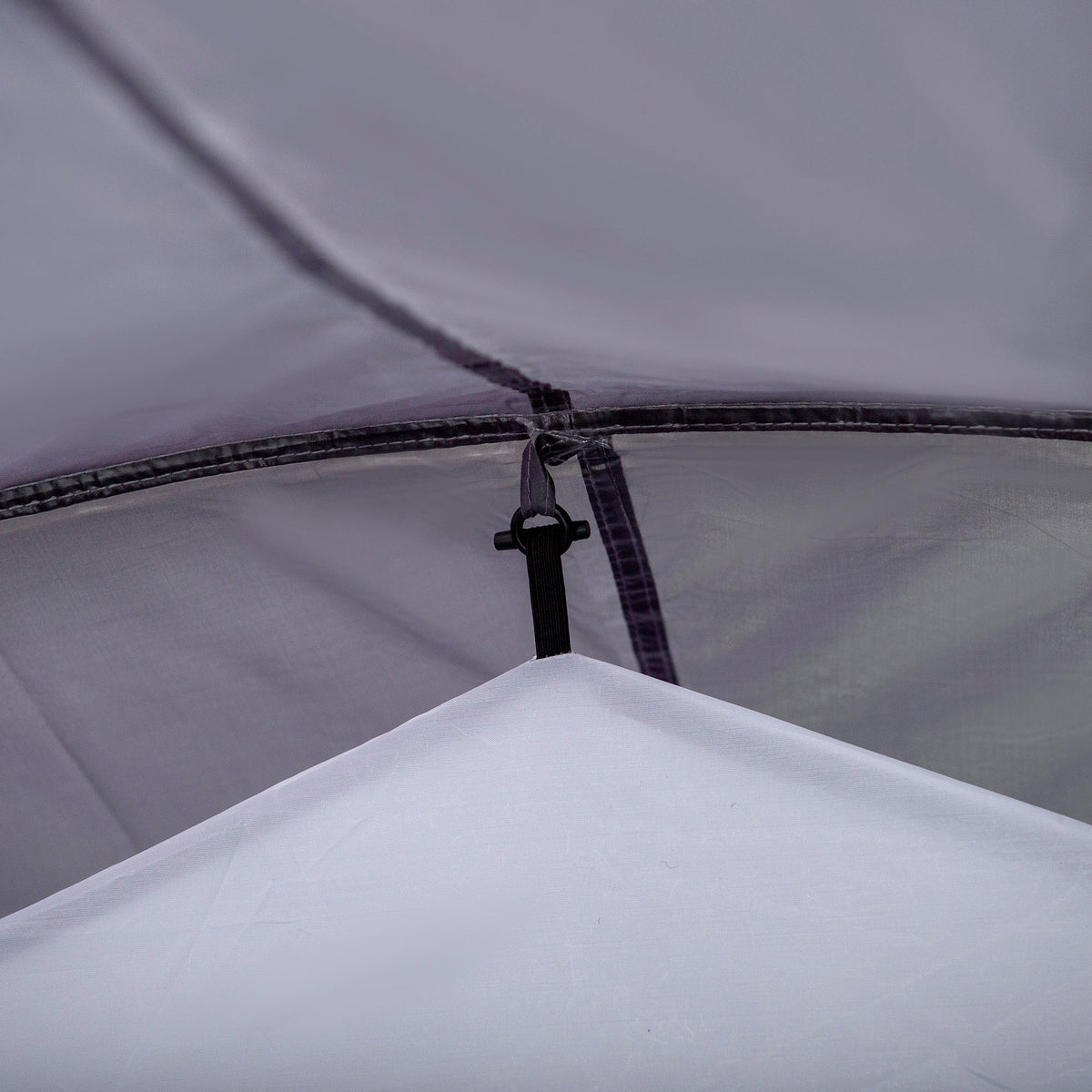 Tunnel Tent, 2-3 Person Camping, Fiberglass & Polyester, Grey