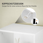 Bookcase, 5-Tier Adjustable Storage Shelf, White