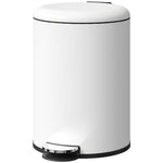 Trash Can, 20L Pedal Bin with Lid, Metal